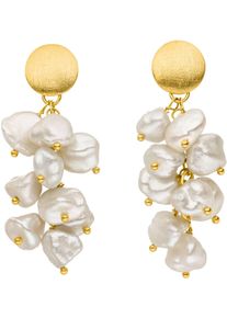 Firetti Damen Paar Ohrstecker "Schmuck Geschenk Silber 925 Ohrringe", Silber 925 (Sterlingsilber)-Perlen, gold, Silber 925 (Sterlingsilber), Perlen,