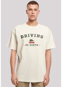 F4NT4STIC Herren T-Shirt "Driving Home Weihnachten", beige, casual, Gr. XS, Obermaterial: 100% Baumwolle, Shirts, Weihnachten, Geschenk, Logo