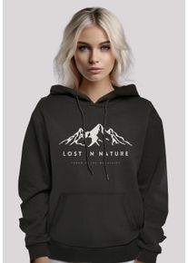 F4NT4STIC Damen Kapuzenpullover "Lost in nature", schwarz, casual, Gr. XL, Obermaterial: 65% Baumwolle, 35% Polyester, Pullover, Hoodie, Warm, Bequem