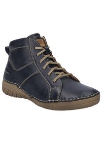 Josef Seibel Damen Schnürstiefelette "Felicia 01", Gr. 36, blau, Ziegenleder, casual, Schuhe, Schnürboots, Sneaker, Freizeitschuh mit modischer