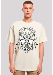 F4NT4STIC Herren T-Shirt "Stranger Things Demobat Slayer", beige, casual, Gr. XS, Obermaterial: 100% Baumwolle, Shirts, Premium Qualität