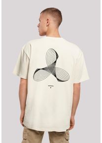 F4NT4STIC Herren T-Shirt "Geometrics", beige, casual, Gr. 4XL, Obermaterial: 100% Baumwolle, Shirts, Print