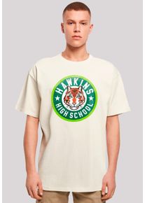 F4NT4STIC Herren T-Shirt "Stranger Things Hawkins Tiger Circle", beige, casual, Gr. XXXL, Obermaterial: 100% Baumwolle, Shirts, Premium Qualität