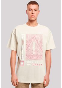 F4NT4STIC Herren T-Shirt "Panic At The Disco Turn Up The Crazy", beige, casual, Gr. XS, Obermaterial: 100% Baumwolle, Shirts, Premium Qualität