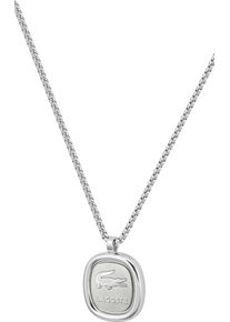 Lacoste Herren Kette mit Anhänger "VIGOR, 2040410, 2040411", Edelstahl, L: 56cm, silber, Edelstahl, Halsketten