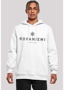 F4NT4STIC Herren Kapuzenpullover "Schneeflocke Winter Lappland", weiß, casual, Gr. XL, Obermaterial: 65% Baumwolle, 35% Polyester, Pullover,