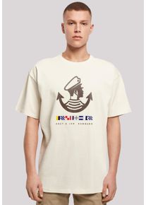 F4NT4STIC Herren T-Shirt "Knut & Jan Hamburg Logo", beige, casual, Gr. XXXL, Obermaterial: 100% Baumwolle, Shirts, Print