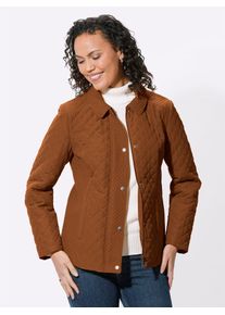 Casual Looks Damen Steppjacke, braun, Gr. 36, unifarben, 100% Polyester, Wattierung:100% Polyester, Jacken