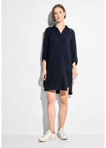 Cecil Damen Strickkleid, blau, casual, Gr. XS, unifarben, Stoff, 56% Viskose, 43% Polyester, 1% Elasthan, Kleider, in Unifarbe