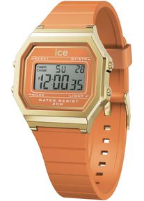 Ice Watch ICE-WATCH Damen Chronograph "ICE digit retro - Small", orange, Armbanduhren, Armbanduhr, Quarzuhr, Damenuhr, Silikonarmband, Datum