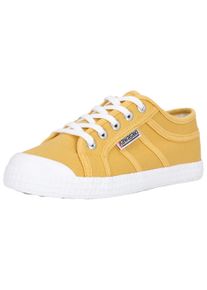 Kawasaki Herren Sneaker "Tennis", Gr. 36, gelb, Leder, Kunstfaser, casual, Schuhe, trendy retro design