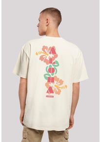 F4NT4STIC Herren T-Shirt "Aloha", beige, casual, Gr. XS, Obermaterial: 100% Baumwolle, Shirts, Print