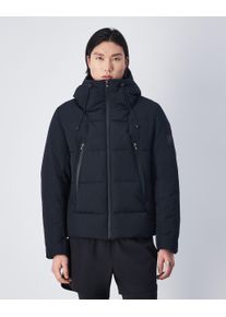 Champion Herren Winterjacke, schwarz, sportlich, Gr. L, unifarben, Steppware, Obermaterial: 67% Polyester, 33% Baumwolle, Jacken