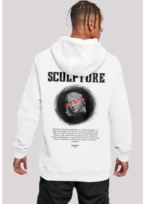 F4NT4STIC Herren Kapuzenpullover "SCULPTURE x F4NT4STIC", weiß, casual, Gr. 4XL, Obermaterial: 65% Baumwolle, 35% Polyester, Pullover, Print