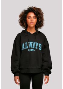 F4NT4STIC Damen Kapuzenpullover "Always Cold Collegiate Cozy Winter", schwarz, casual, Gr. M, Obermaterial: 100% Baumwolle, Pullover, Premium