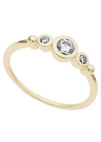 Firetti Damen Fingerring "Schmuck Geschenk Gold 333 Damenring Goldring", 18, Gelbgold 333, 1,1mm, gold, Gelbgold 333, Fingerringe, mit Zirkonia