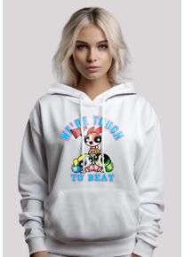 F4NT4STIC Damen Kapuzenpullover "Powerpuff Girls Tough To Beat", weiß, casual, Gr. M, Obermaterial: 65% Baumwolle, 35% Polyester, Pullover, Premium