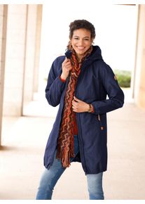 Casual Looks Damen Kurzmantel, blau, Gr. 40, 100% Polyester, Bündchen:5% Elasthan, 95% Polyester, Mäntel