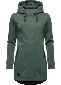 Ragwear Damen Kapuzensweatjacke "Letti Bonded", grün, sportlich, Gr. S, Feinstrick, Sweatware, 100% Polyester, Sweatjacken, Sportliche Kapuzenjacke