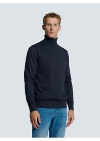 NO EXCESS Herren Rundhalspullover "NO EXCESS Rollkragenpullover", blau, Gr. XL, 34% Viskose, 34% Baumwolle, 32% Polyester, Pullover