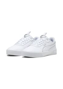 Puma Sneaker "Carina 2.0 Pop Up Metallics Sneakers Damen", Gr. 37, weiß, Obermaterial: Textil, Synthetik; Futter: Textil; Innensohle: Textil;