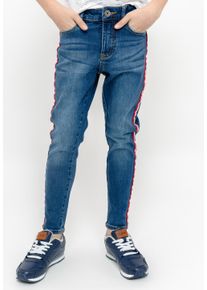 Gulliver Herren Bequeme Jeans "Casual Denim Hose", blau, casual, Gr. 164, gestreift, unifarben, 98% Baumwolle, 2% Elasthan, Jeans, mit kontrast