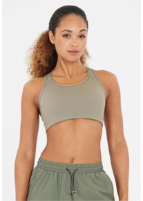 ENDURANCE ATHLECIA ATHLECIA Damen Sport-BH "Myolie", Gr. M, grün, 82% Polyester, 18% Elasthan, unifarben, sportlich, BHs, mit 4-Wege-Stretch und mittlerem Support