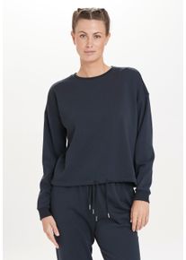 Endurance Damen Sweatshirt "Sartine", grau, casual, Gr. 44, unifarben, 65% Polyester, 35% Baumwolle, Sweatshirts, mit einstellbarem Kordelzug