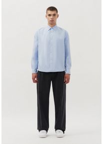 Herren Businesshemd "Studio", blau, Gr. M, STUDIO SEIDENSTICKER, unifarben, 100% Baumwolle, Hemden, Oversized Langarm Kentkragen Uni