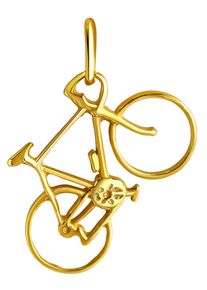 Firetti Damen Ketten-Anhänger "Schmuck Geschenk Gold 375 Halsschmuck Anhänger Halskette Fahrrad", Gelbgold 375, 1,00 g, gold, Gelbgold 375,