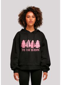 F4NT4STIC Damen Kapuzenpullover "Pink Weihnachten Cake Tis The Season", schwarz, casual, Gr. XS, Obermaterial: 100% Baumwolle, Pullover, Premium