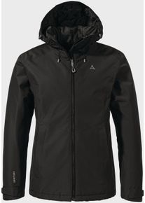 Schöffel SCHÖFFEL Damen Outdoorjacke "Hiking Ins Jacket Style Wildkar WMS", schwarz, sportlich, Gr. 46, Oberstoff : 100% Polyester (Membran: Polyurethan)