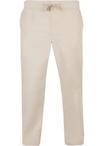 Urban Classics Herren Stoffhose "Urban Classics Herren Straight Slit Trouser", beige, Gr. XXL, unifarben, 98% Baumwolle, 2% Elasthan, Hosen