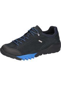 Waldläufer WALDLÄUFER Herren Schnürschuh "H-Fritz", Gr. 7, schwarz, Gummi, Nubukleder, Textil, kontrastfarbene Details, sportlich, Schuhe, Freizeitschuh,