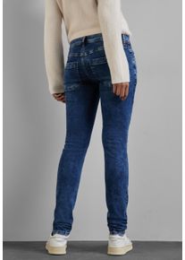 Street One Damen Gerade Jeans, blau, casual, Gr. 36, unifarben, Jeans, 99% Baumwolle, 1% Elasthan, Jeans, 4-Pocket Style