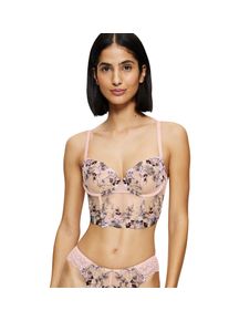 Triumph Damen Longline-BH "Sensual Spotlight Wired Corset", Gr. 75foundation beige, Spitze, Spitze, Obermaterial: 51% Polyamid, 37% Polyester, 12%