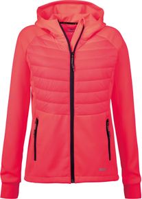 DEPROC Active Damen Strickfleecejacke "ELMCOURT V WOMEN", rot, sportlich, Gr. 42, 100% Polyester, Jacken, auch in Großen Größen erhältlich