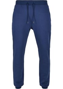 Urban Classics Herren Jogginghose "Urban Classics Herren Organic Basic Sweatpants", blau, Gr. S, unifarben, 100% Baumwolle, Hosen