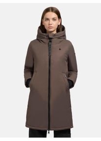 Khujo Damen Kurzmantel "Yaak3-YM", grau, Basic, Gr. S, Material: 100% Polyester, Futter: 100% Nylon, Wattierung: 100% Polyester, Mäntel, urbaner