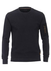 Casamoda Herren Sweatshirt "Casamoda Sweatshirt uni", blau, Gr. L, 62% Baumwolle, 35% Polyester, 3% Elasthan, Sweatshirts