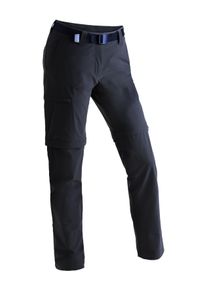 Maier Sports Damen Funktionshose "Inara slim zip", blau, Gr. 40, 90% Polyamid, 10% Elasthan, Hosen, Damen Wanderhose, zipp-off Outdoor-Hose, 4