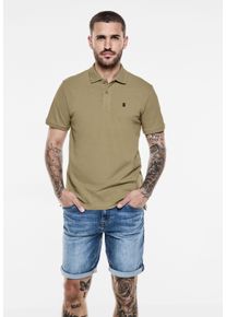 Street One MEN Herren Poloshirt, beige, casual, Gr. XXXL, unifarben, Web, 100% Baumwolle, Shirts, in Unifarbe