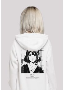 F4NT4STIC Damen Kapuzenpullover "Anime Beauty Girl", weiß, casual, Gr. S, Obermaterial: 65% Baumwolle, 35% Polyester, Pullover, Hoodie, Warm, Bequem
