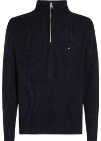 Tommy Hilfiger Big & Tall Herren Stehkragenpullover "BT-CHUNKY CTN RIB NAUTICAL ZM-B", bunt, casual, Gr. XXL, TOMMY HILFIGER BIG & TALL, unifarben, Strick, Obermaterial: 100%