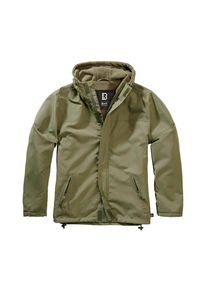 Brandit Herren Allwetterjacke "Brandit Herren Windbreaker Frontzip", grün, casual, Gr. L, unifarben, 100% Polyester, Jacken