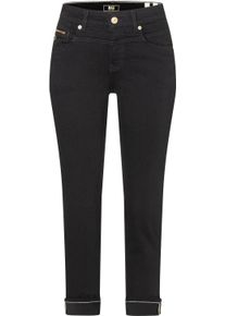 MAC Damen Slim-fit-Jeans "RICH SLIM", schwarz, casual, Gr. 38, Denim/Jeans, Obermaterial: 71% Baumwolle, 16% Polyester, 11% Modal, 2% Elasthan, Jeans