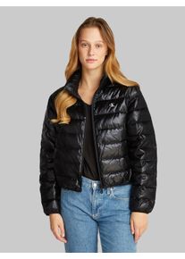 Damen Steppjacke "UL DOWN SHINE PUFFER", schwarz, feminin, Gr. L, Calvin Klein Jeans, unifarben, Web, Obermaterial: 100% Nylon, Jacken, mit Logodruck