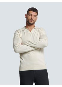 NO EXCESS Herren Rundhalspullover "NO EXCESS Polokragen-Pullover", grau, Gr. S, 71% Viskose, 29% Nylon, Pullover