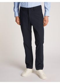 Tommy Hilfiger Herren Chinohose "DENTON KNIT TECH CHINO", blau, casual, Gr. 33, Web, Obermaterial: 53% Elastomultiester, 47% Polyester, Hosen, mit