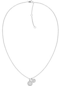 Tommy Hilfiger Damen Kette mit Anhänger "MINI CRYSTALS, 2780901, 2780902", Edelstahl, L: 46cm B: 1,5mm, silber, Edelstahl, B:1,5mm, Halsketten, mit